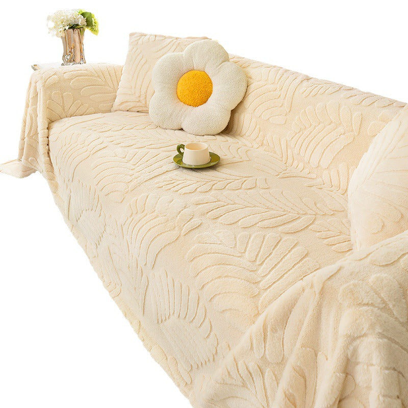 Plüschsofa, verdickter, warmer Sofabezug